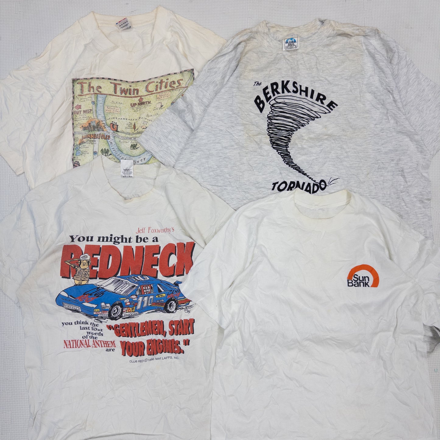 90's シミありTシャツ（白・グレー系）16pcs w0422010