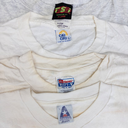 90's シミありTシャツ（白・グレー系）16pcs w0424001