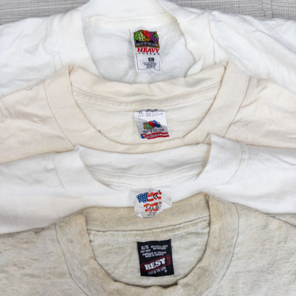 90's シミありTシャツ（白・グレー系）16pcs w0424001