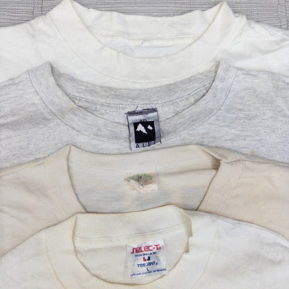 90's シミありTシャツ（白・グレー系）16pcs w0424003