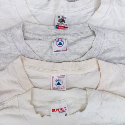 90's シミありTシャツ（白・グレー系）16pcs w0424003