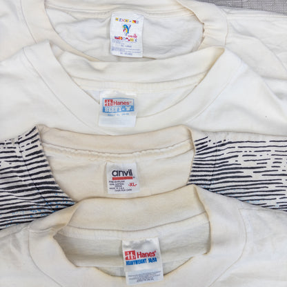 90's シミありTシャツ（白・グレー系）16pcs w0424004