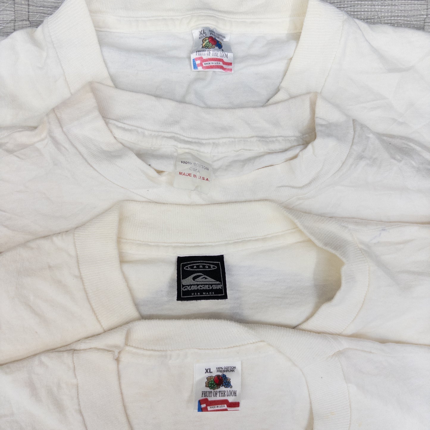 90's シミありTシャツ（白・グレー系）16pcs w0424005