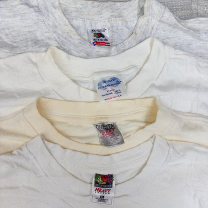 90's シミありTシャツ（白・グレー系）16pcs w0424006