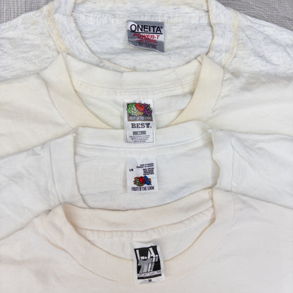 90's シミありTシャツ（白・グレー系）16pcs w0424006