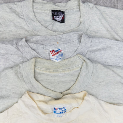 90's シミありTシャツ（白・グレー系）16pcs w0424007