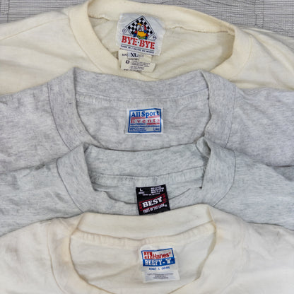 90's シミありTシャツ（白・グレー系）16pcs w0424007