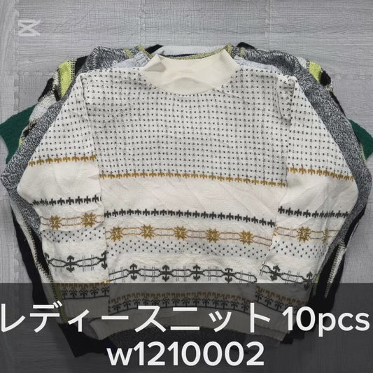 レディースニット 10pcs w1210002