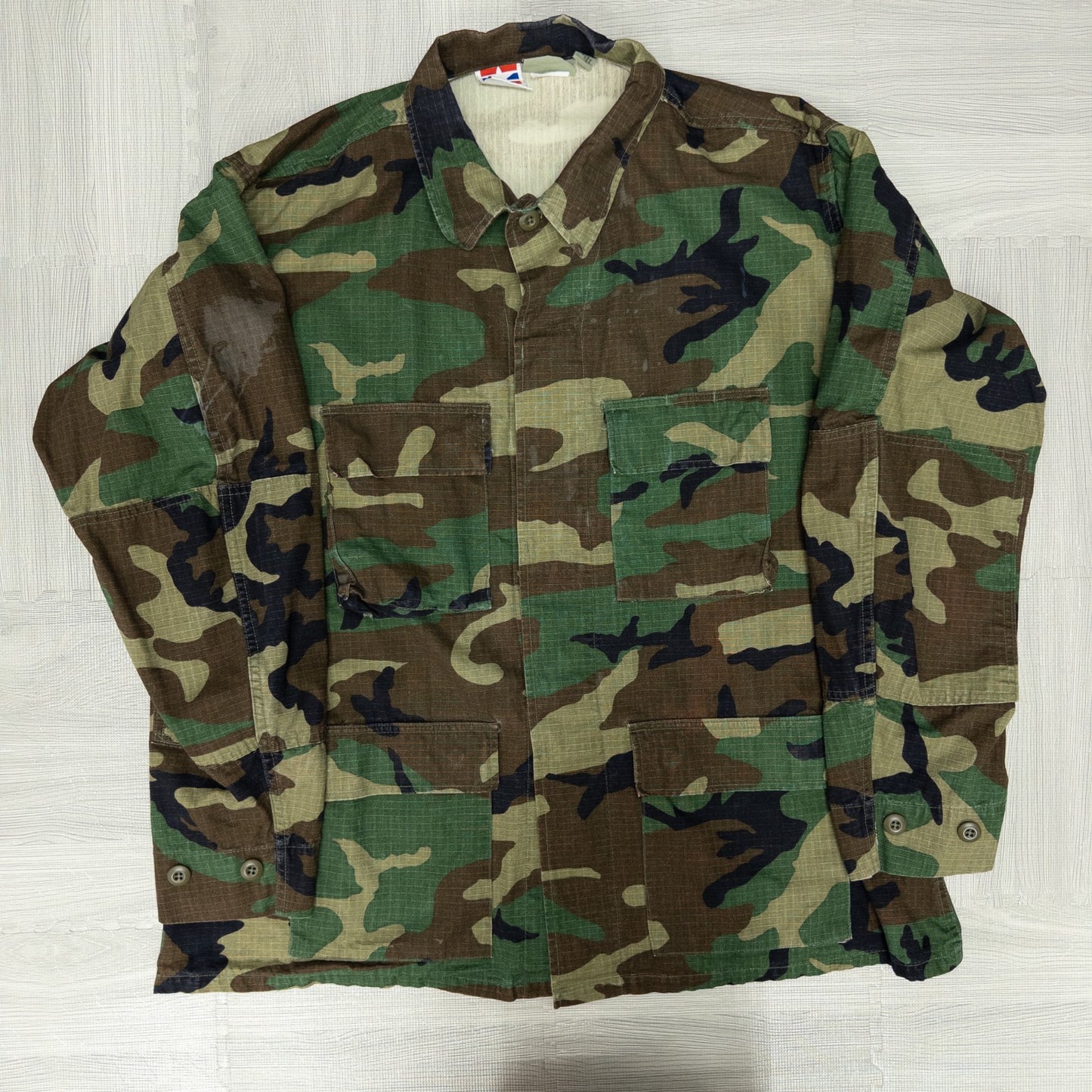 古着卸 現物まとめ売り 洗濯済み BDU フィールドジャケット ミリタリー  迷彩 カモ 10枚セット(S-XL) アメリカ軍