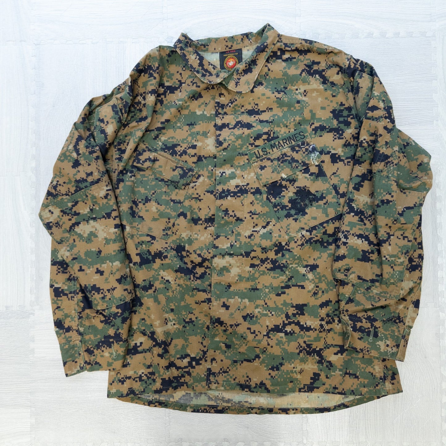 古着卸 現物まとめ売り 洗濯済み BDU フィールドジャケット ミリタリー  デジタルカモ 10枚セット(S-L) アメリカ軍