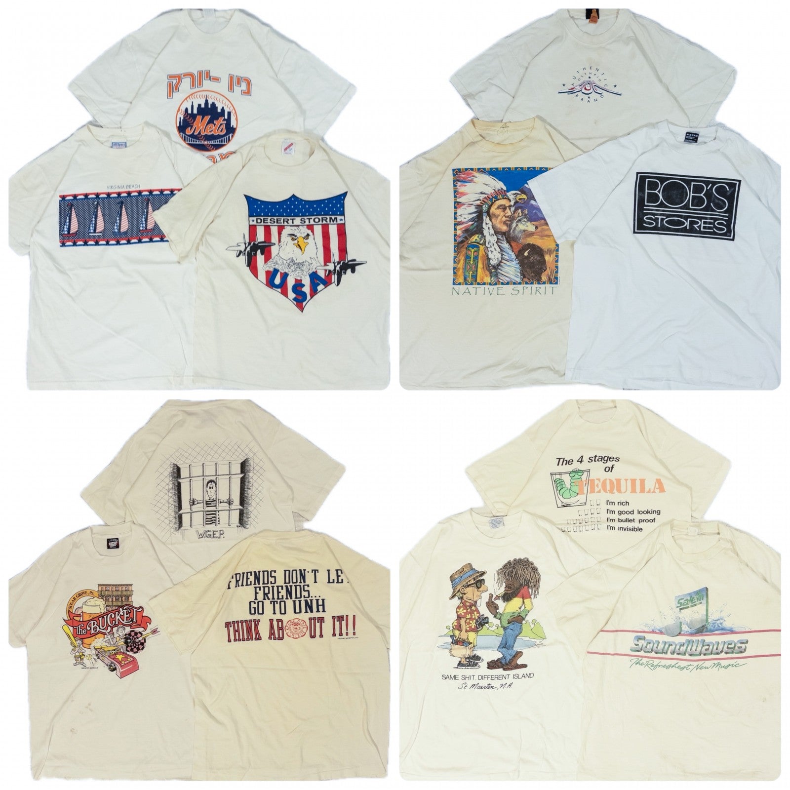 古着卸 現物まとめ売り 洗濯済み 90s シミあり ホワイト 白 シングルステッチ Ｔシャツ 12枚セット(Ｍ-XL) – 埼玉県古着卸WESTTAIL