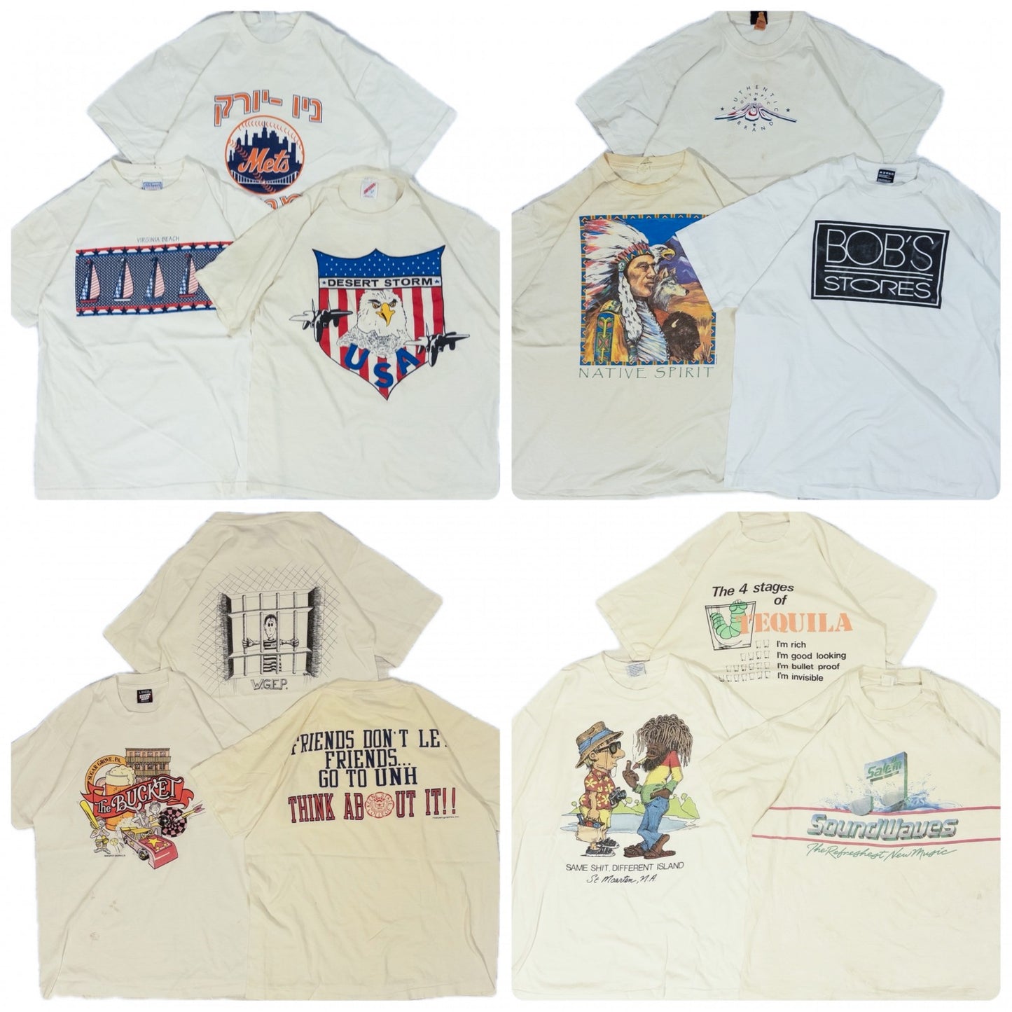 古着卸 現物まとめ売り 洗濯済み 90s シミあり ホワイト 白 シングルステッチ Ｔシャツ  12枚セット(Ｍ-XL)