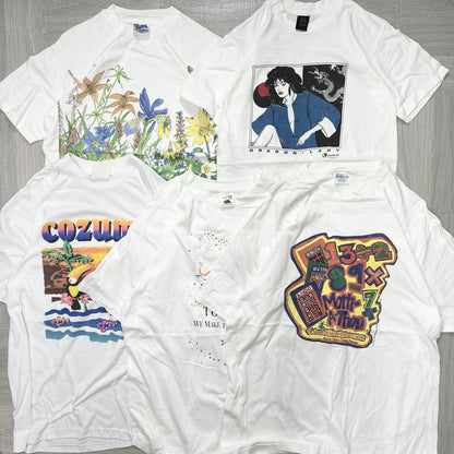 古着卸 現物まとめ売り 洗濯済み 90s 白、グレーTシャツ 20枚セット(M-XXL)