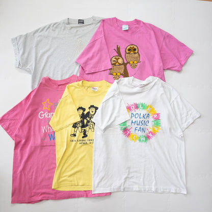 古着卸 現物まとめ売り 洗濯済み 90s  レディースデザイン かわいい 半袖Tシャツ 20セット(S-XXL)