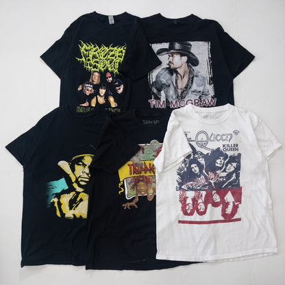 古着卸 現物まとめ売り 洗濯済 ミュージック 音楽 バンド ミュージシャン ミックス半袖Tシャツ 20枚セット(S-XXL)