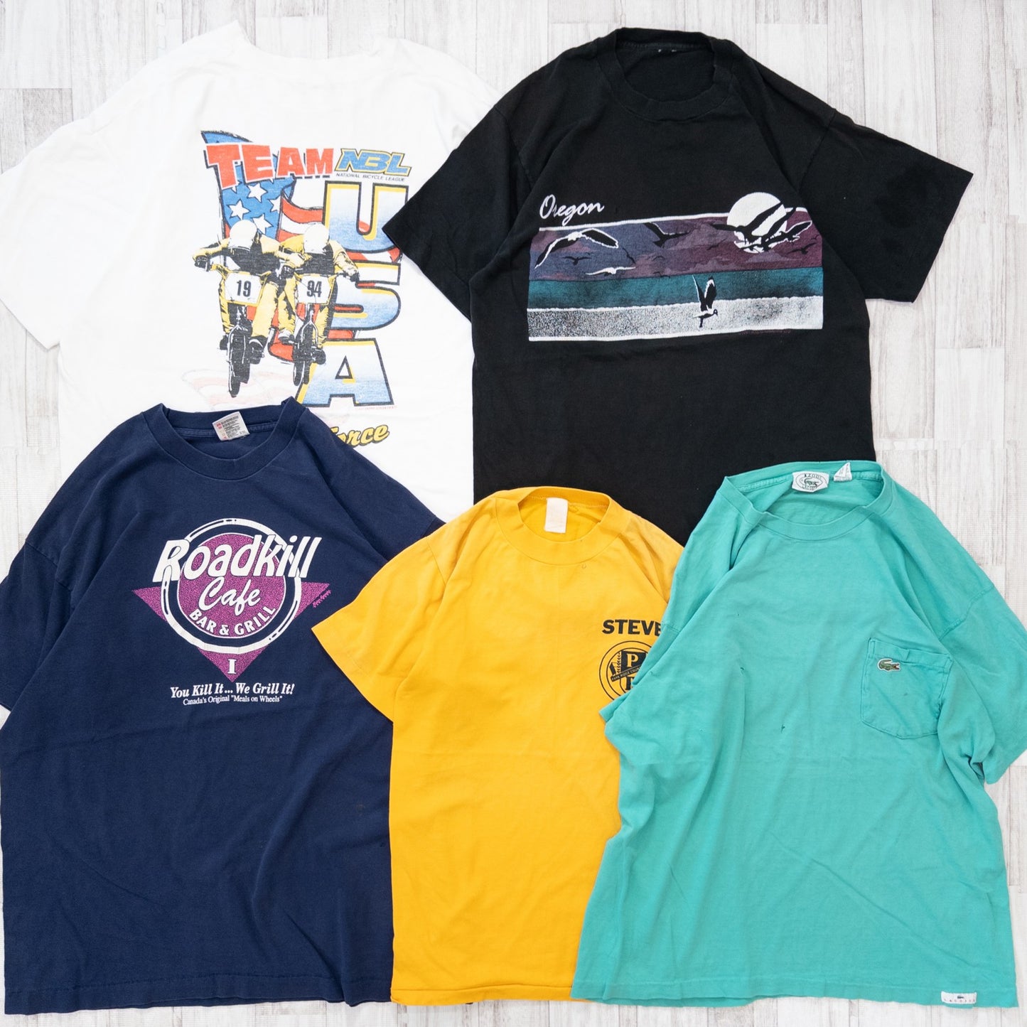 古着卸 現物まとめ売り 洗濯済み 90s ボロ ダメージ Tシャツ 20枚セット(S-XXL)