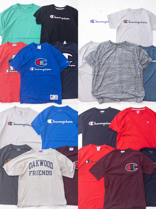 古着卸 現物まとめ売り 洗濯済み 特価 champion チャンピオン 半袖Tシャツ20枚セット(S-XXXL)