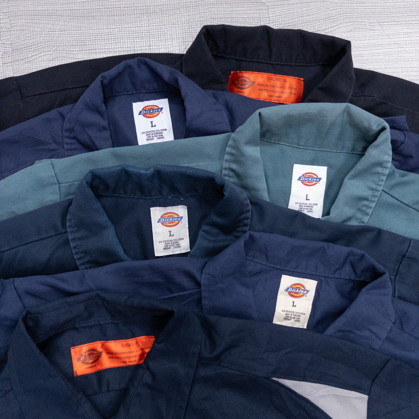 古着卸 現物まとめ売り 洗濯済み DICKIES ディッキーズ 半袖 ワークシャツ 半袖シャツ 23枚セット(L~XL) w613001 – 埼玉県古着 卸WESTTAIL