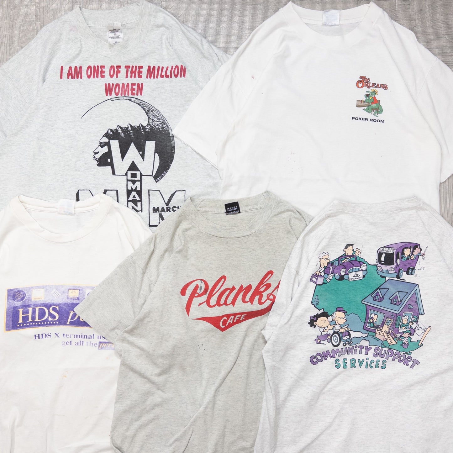 古着卸 現物まとめ売り 洗濯済み 90s シミあり 半袖Tシャツ 20枚セット(M-XXL) w615001