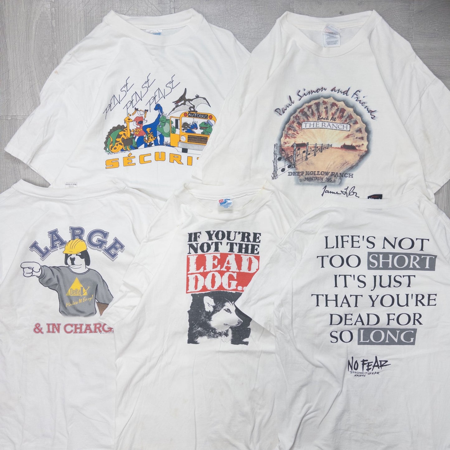 古着卸 現物まとめ売り 洗濯済み 90s シミあり 半袖Tシャツ 20枚セット(M-XXL) w615007