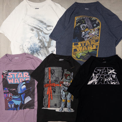 古着卸 現物まとめ売り 洗濯済み STAR WARSスターウォーズ 半袖Tシャツ 20枚セット(S-XXL) w701002