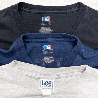 古着卸 現物まとめ売り 洗濯済み MLBオフィシャルチーム半袖Tシャツ 15枚セット(M-XXL) w717003