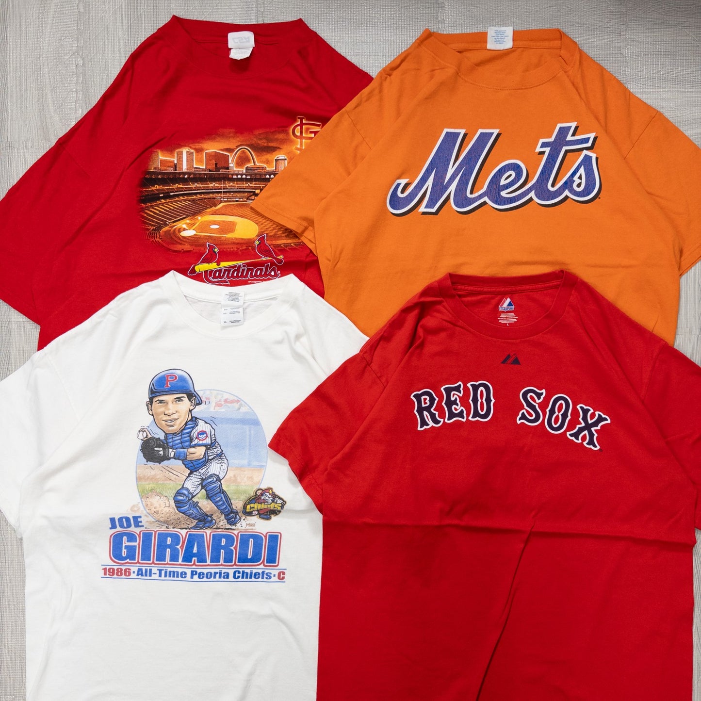 古着卸 現物まとめ売り 洗濯済み MLBオフィシャルチーム半袖Tシャツ 15枚セット(M-XXL) w717003