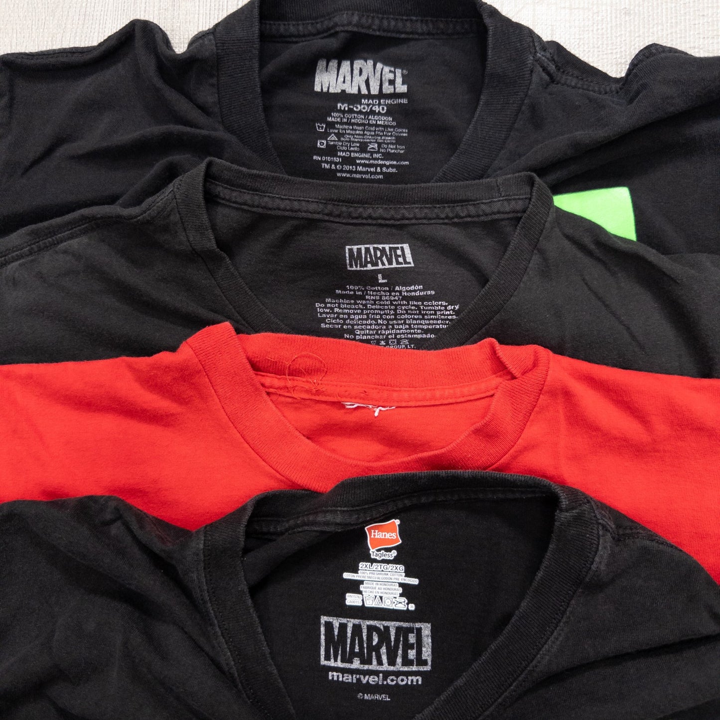 古着卸 現物まとめ売り 洗濯済み MARVELマーベル アベンジャーズ 半袖Tシャツ 13枚セット(S-XXL) w717004