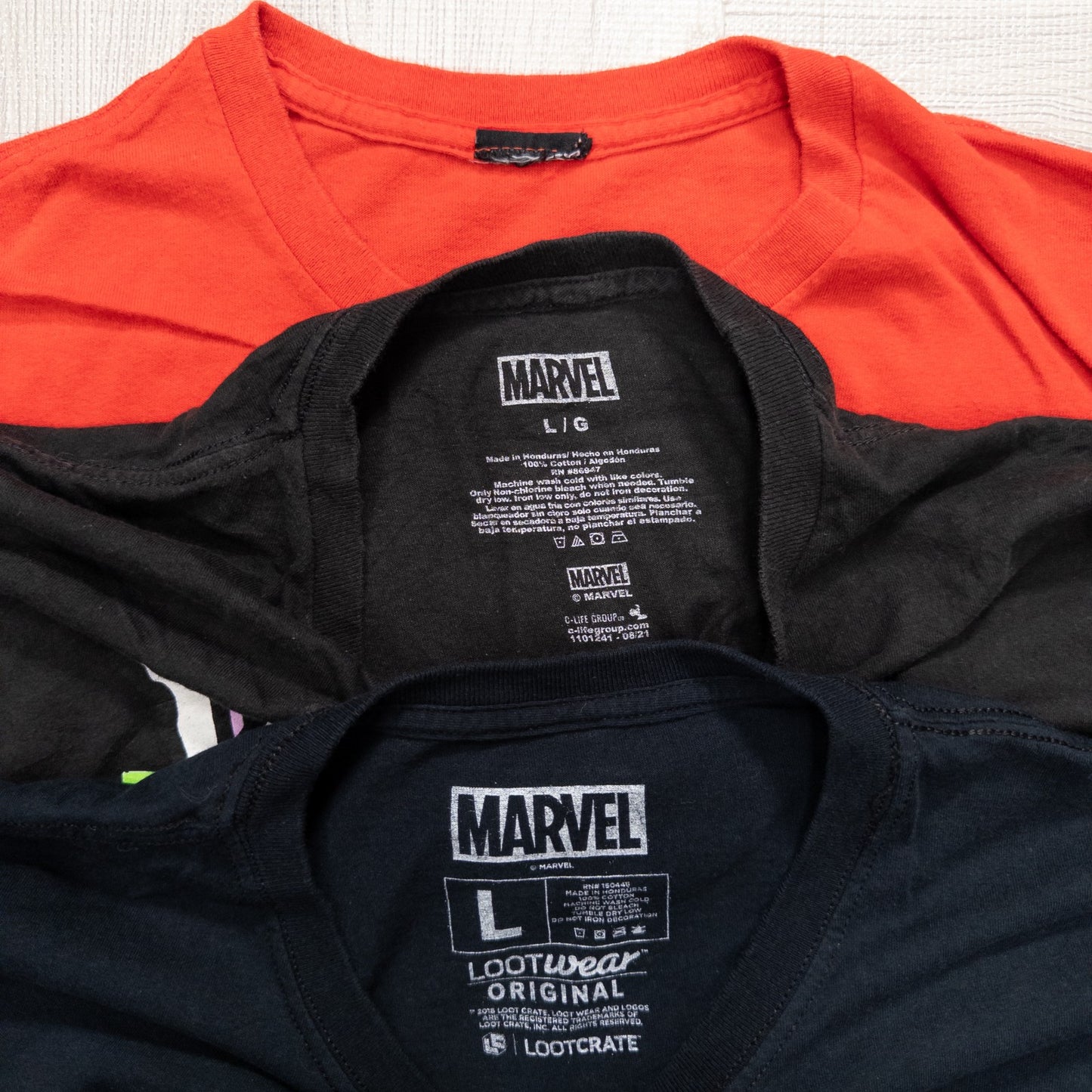 古着卸 現物まとめ売り 洗濯済み MARVELマーベル アベンジャーズ 半袖Tシャツ 13枚セット(S-XXL) w717004