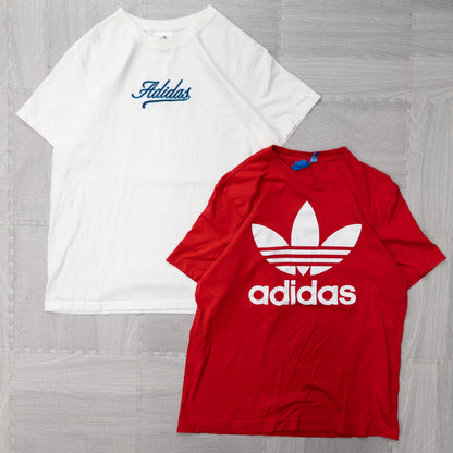 古着卸 現物まとめ売り 洗濯済み adidasアディダス半袖Tシャツ 6枚セット(M-XL) w719003