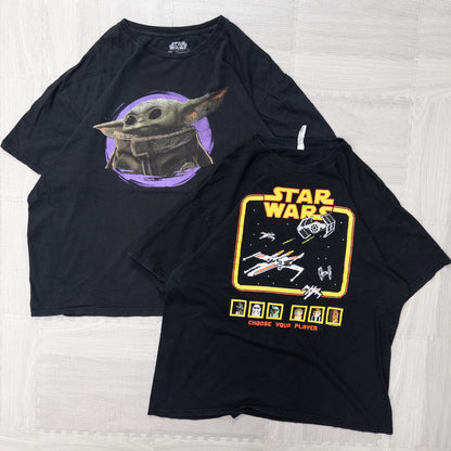 古着卸 現物まとめ売り 洗濯済み STARWARSスターウォーズ半袖Tシャツ 7枚セット(M-XXL) w719004