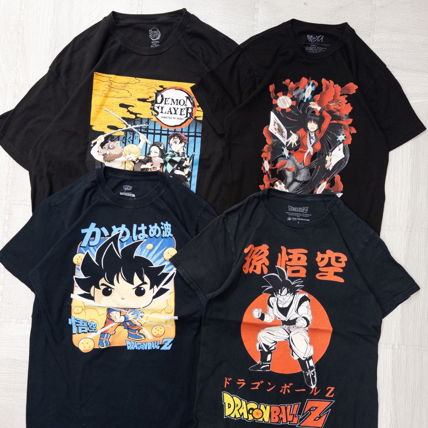 古着卸 現物まとめ売り 洗濯済み 00sジャパンアニメ半袖Tシャツ 16枚セット(XS-XXL) w719005