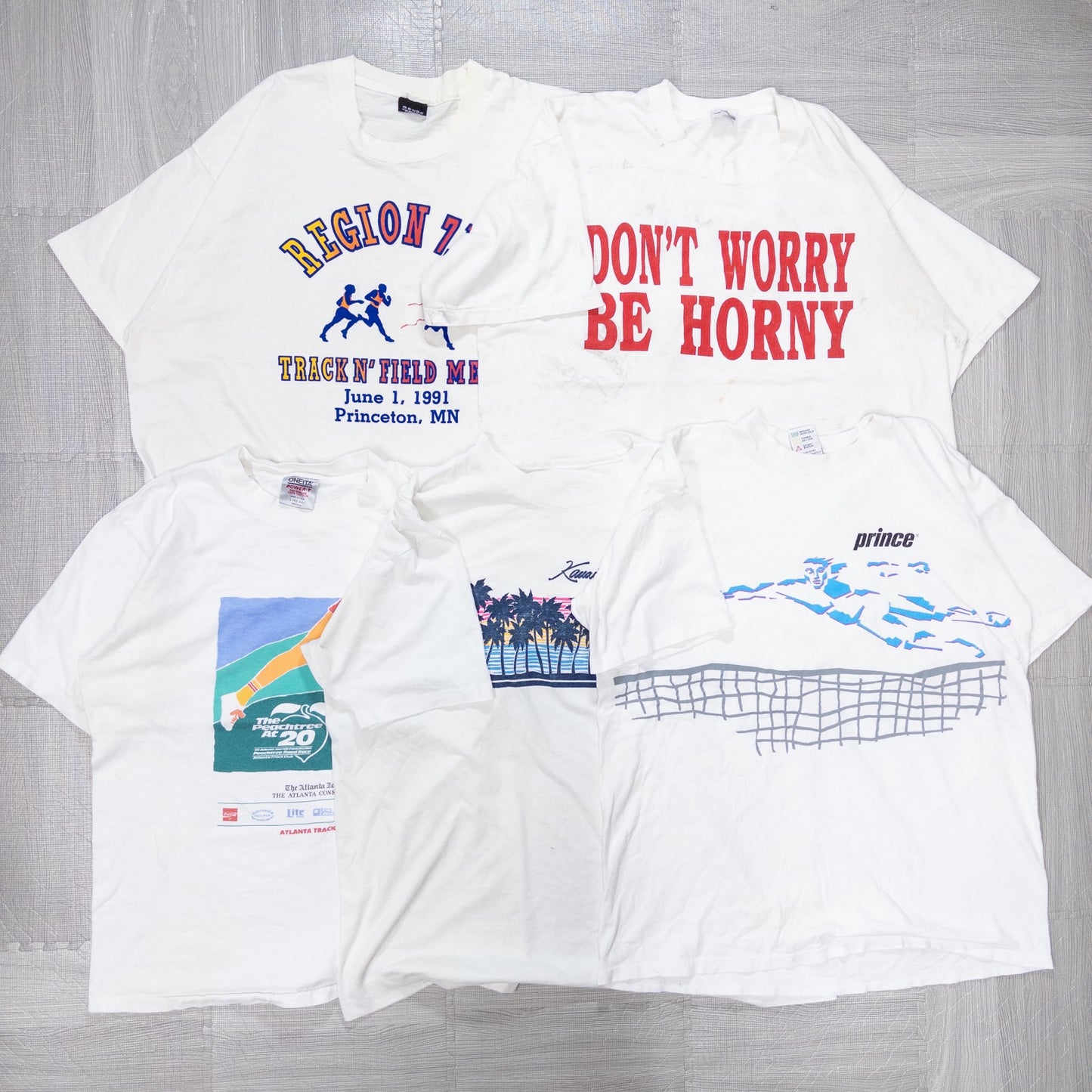 古着卸 現物まとめ売り 洗濯済み 90sシミあり半袖Tシャツ 20枚セット(M-XXL) w731005